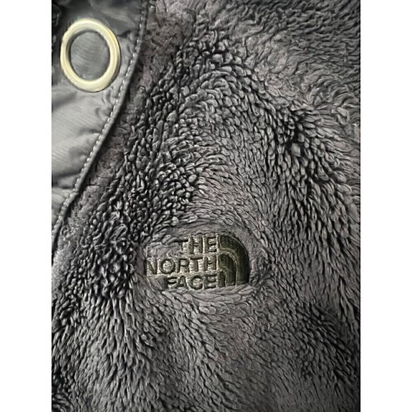 The North Face Womens FUZZY Fleece Pullover With Button Detailing, NAVY BLUE, SM - Picture 6 of 8